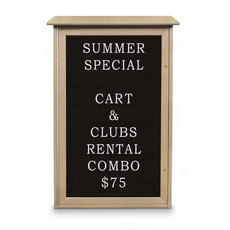 United Visual Products Indoor Enclosed Combo Board, 72"x36", White Frame/Grey & Dark Spruce UVCB7236W-GREY-DRKSPR